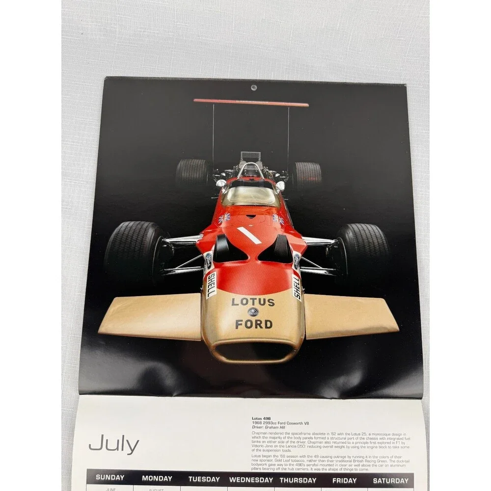 2016 the art of the formula 1 race car calendar